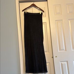 Zara Black Maxi Pencil Skirt
